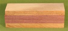 Rattle #1001 - Baby Rattle Blank - Mahogany & Purpleheart $8.49